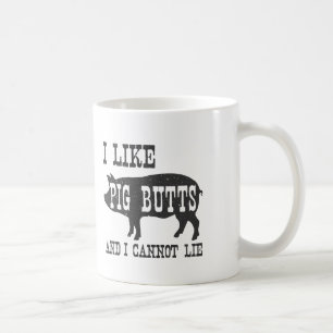 CANECA DE CAFÉ EU GOSTO DE BUMBUNS DO PORCO E EU NÃO POSSO