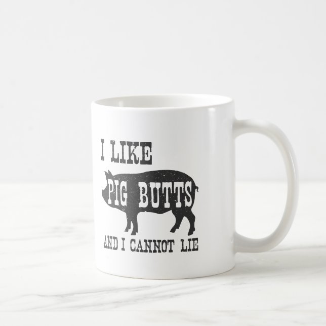 CANECA DE CAFÉ EU GOSTO DE BUMBUNS DO PORCO E EU NÃO POSSO (Direita)