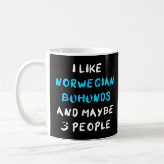 Caneca De Café Eu Gosto De Caçados Noruegueses E Talvez 3 Pessoas