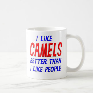 Caneca De Café Eu gosto de camelos melhores do que eu gosto de