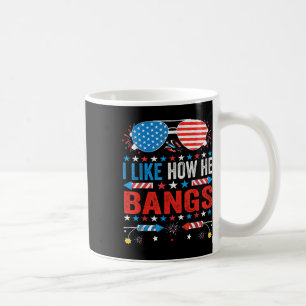 Caneca De Café Eu Gosto de Como Ele Faz Fogos de Artifício Engraç