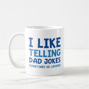 Caneca De Café Eu Gosto de Contar Piadas de Papai