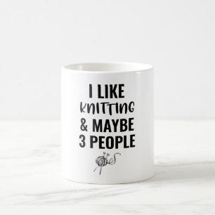 Caneca De Café Eu Gosto De Cortar E Talvez 3 Pessoas