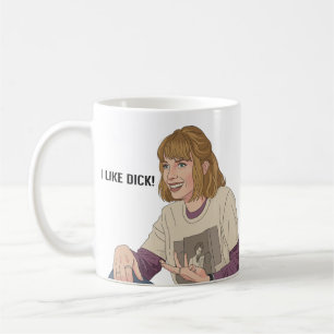 Caneca De Café Eu Gosto de D Retro 80s Sarcasmo – "Eu gosto do Di