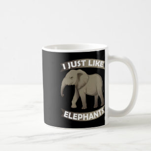 Caneca De Café Eu Gosto De Elefantes Zoo Circus Elephant Conserva