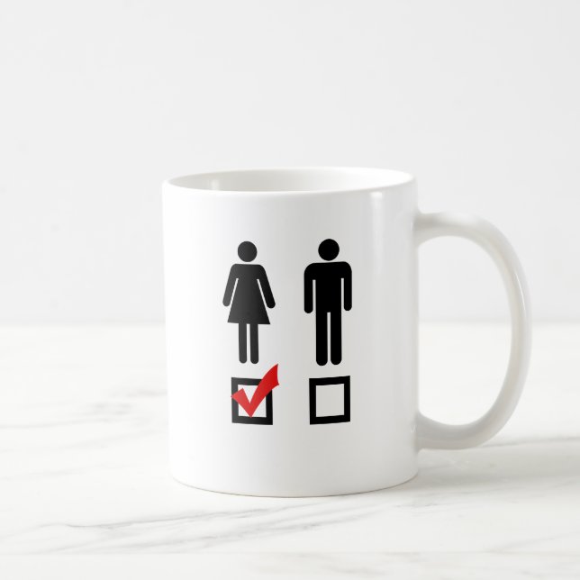 Caneca De Café Eu gosto de garotas (Direita)
