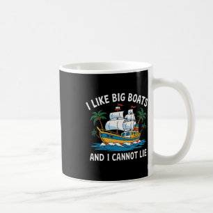Caneca De Café Eu Gosto de Grandes Barcos e Não Posso Mentir Cami