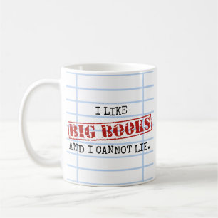 Caneca De Café Eu Gosto De Grandes Livros E Não Posso Mentir Bibl