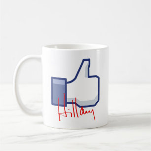 CANECA DE CAFÉ EU GOSTO DE HILLARY - .PNG