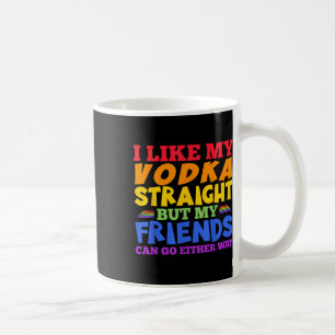 Caneca De Café Eu Gosto de Meu Vodka Puro Mês do Orgulho LGBTQ _1