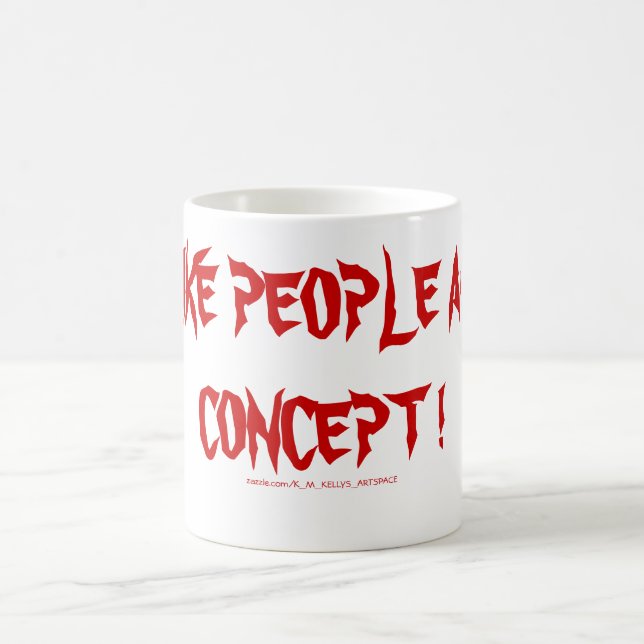 CANECA DE CAFÉ EU GOSTO DE PESSOAS COMO UM CONCEITO! (Centro)