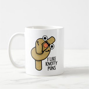 Caneca De Café Eu Gosto de Piadas de Nó Engraçadas Cordão Piada E