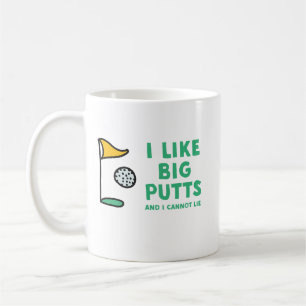 Caneca De Café Eu gosto de tacadas leves grandes e eu não posso