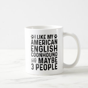 Caneca De Café Eu Gosto do Meu American English Coonhound E 3 Pes