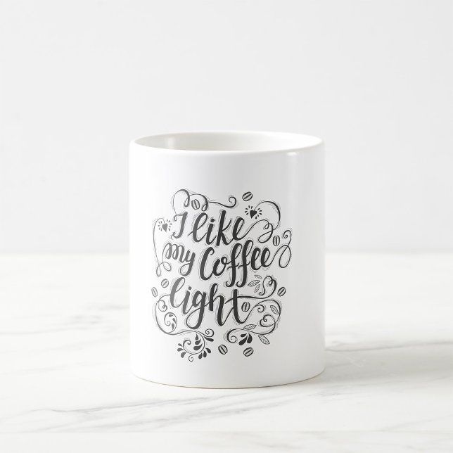 Caneca De Café Eu Gosto do Meu Café Leve (Criador carregado)