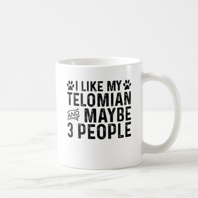 Caneca De Café Eu Gosto do Meu Telomian E 3 Pessoas (Direita)
