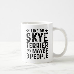 Caneca De Café Eu Gosto do Meu Terrier Skye E de 3 Pessoas