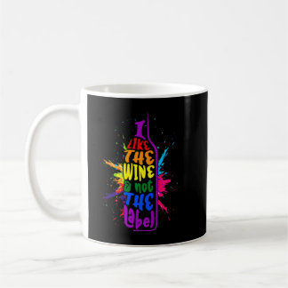 Caneca De Café Eu Gosto Do Vinho Não Da Etiqueta Orgulho Pansexua