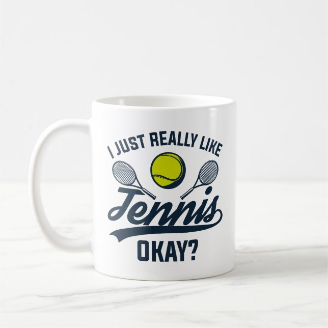 Caneca De Café Eu Gosto Muito De Tênis (Esquerda)