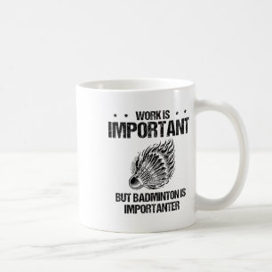 Caneca De Café Eu Gosto Muito Do Jogador De Badminton Shuttle