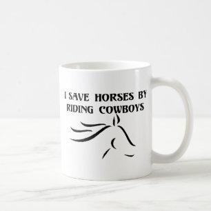 Caneca De Café Eu Guardo Cavalos Andando De Cowboys
