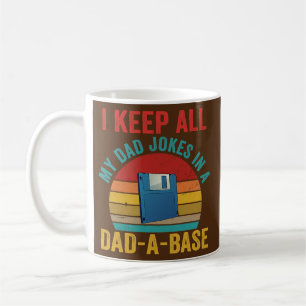 Caneca De Café Eu Guardo Todas as Minhas Piadas de Pai em uma Bas