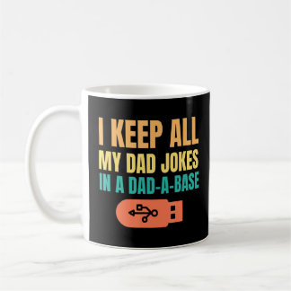 Caneca De Café Eu Guardo Todas As Minhas Piadas Pais Em Um Pai Um