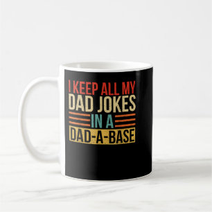 Caneca De Café Eu Guardo Todas As Minhas Piadas Pais Em Um Pai Um