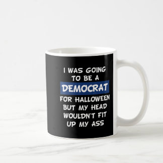 Caneca De Café Eu Ia Ser Um Democrata Para O Halloween