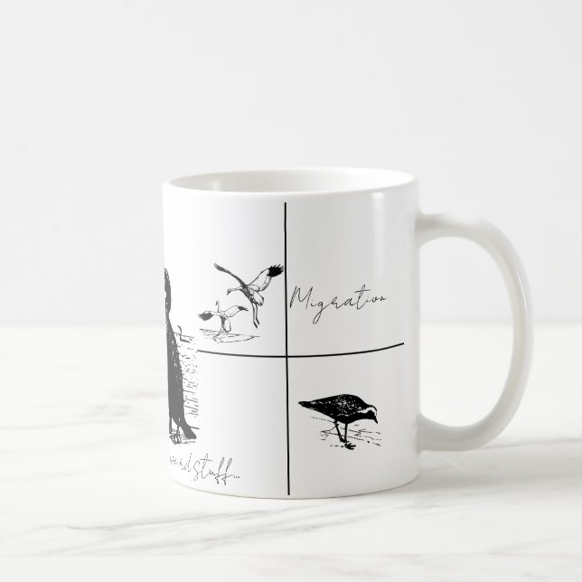 Caneca De Café Eu já vi algumas coisas estranhas - pássaros (Direita)