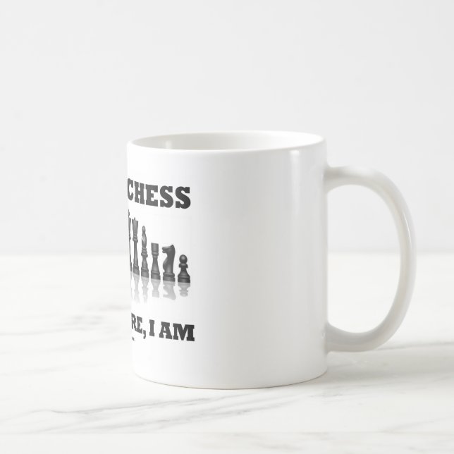 Caneca De Café Eu jogo a xadrez conseqüentemente, mim sou (o (Direita)