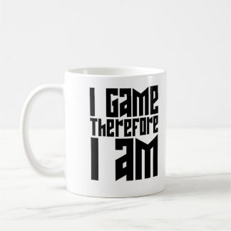 Caneca De Café Eu jogo, logo existo.