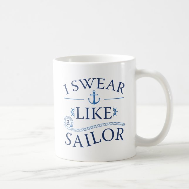 Caneca De Café Eu Juro Como Um Marinheiro (Direita)