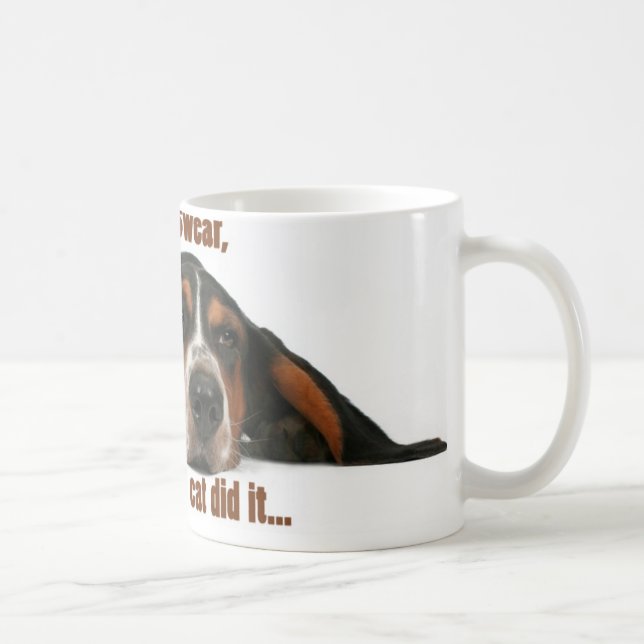 Caneca De Café Eu juro, o gato fi-lo (Direita)