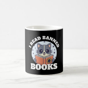 Caneca De Café Eu leio livros proibidos