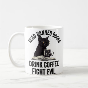Caneca De Café Eu Leio Livros Proibidos Amante de Livros Adoro Li