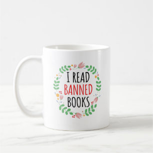 Caneca De Café Eu Leio Livros Proibidos Citação Engraçada