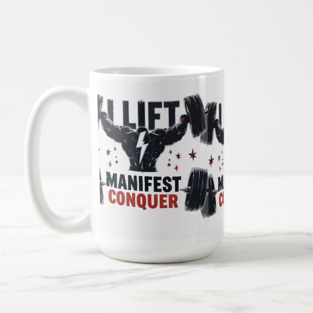Caneca De Café Eu Levanto, Eu Manifesto, Eu Conquisto (Esquerda)
