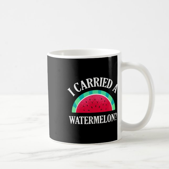 Caneca De Café Eu Levei Uma Melancia Engraçada Dançando (Direita)