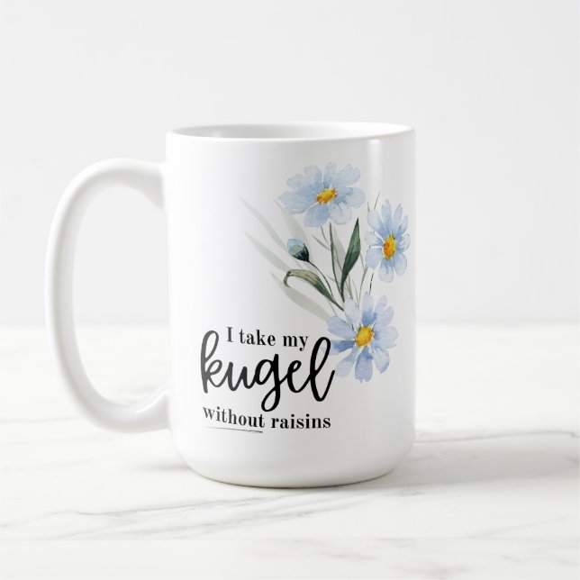 Caneca De Café Eu Levo O Meu Kugel Com Elevações (Esquerda)