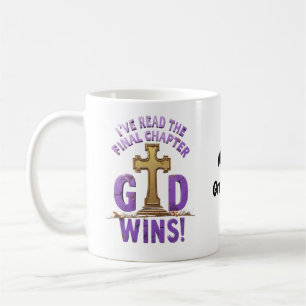 Caneca De Café Eu Li o Capítulo Final—Deus Vence   Cristão-I