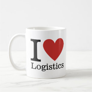 Caneca De Café Eu ❤️ Logística do Amor - Departamento de Logístic