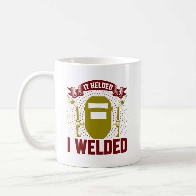 Caneca De Café Eu me congratulo com a citação, Engraçada Welder (Esquerda)