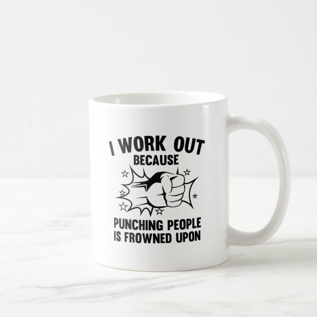 Caneca De Café Eu Me Exercito (Direita)