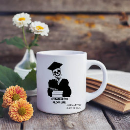 CANECA DE CAFÉ EU ME GRADUEI DA VIDA, SOBREVIVENTE DE GRADUAÇÃO