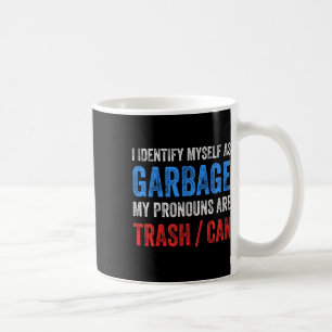 Caneca De Café Eu Me Identifico Como Apoiadores De Lixo Para Trum
