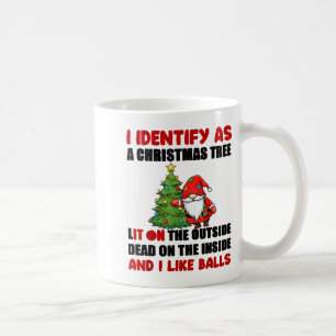 Caneca De Café Eu Me Identifico Como Uma Árvore De Natal Iluminad
