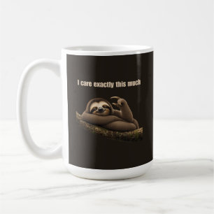 Caneca De Café Eu Me Importo Tanto, Preguiça