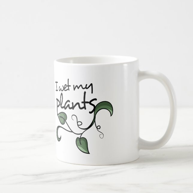 Caneca De Café Eu molhei minhas plantas (Direita)