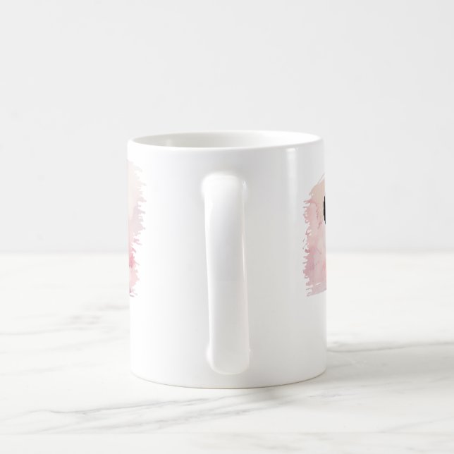 Caneca De Café Eu mordo Cobra de touro a rosa (Alça)